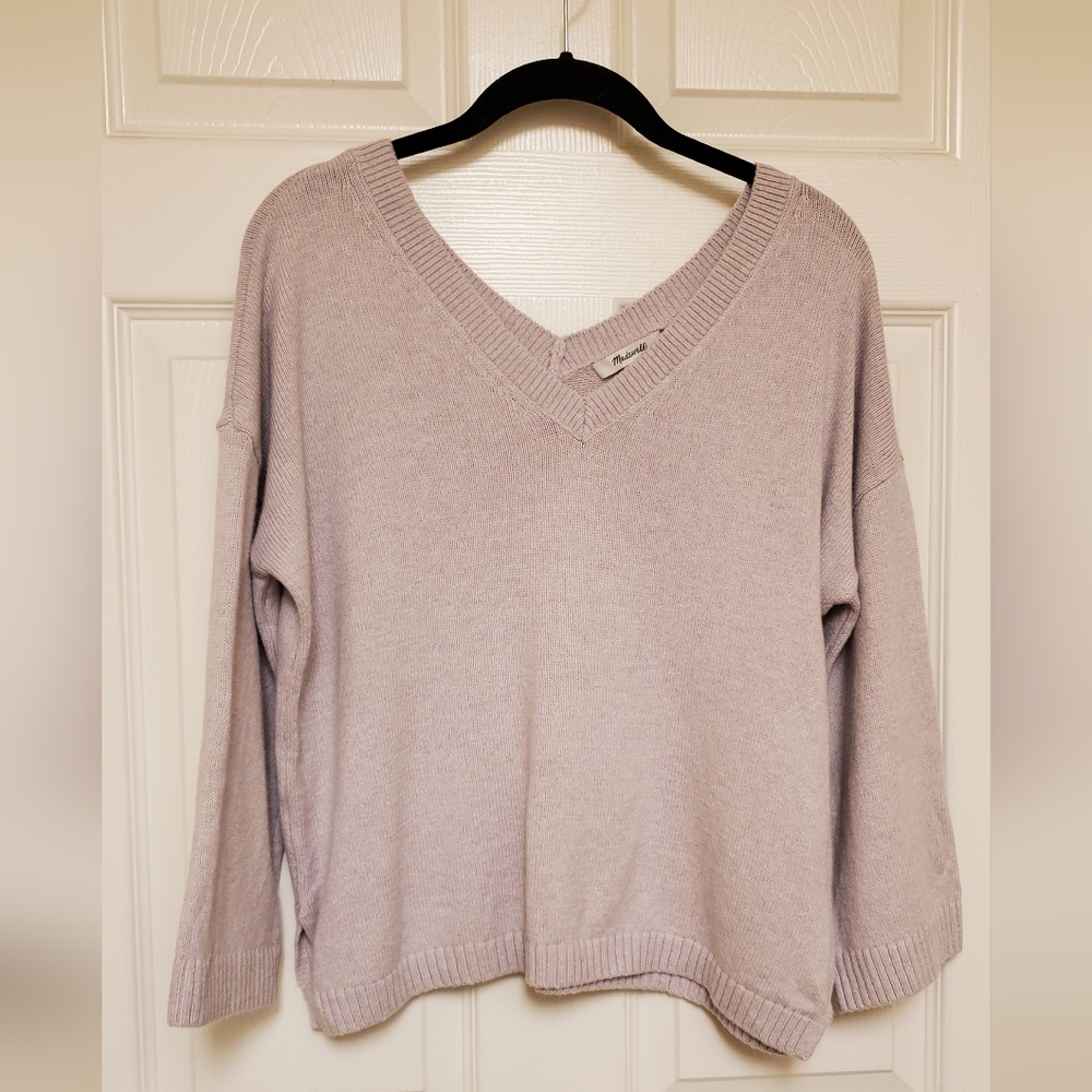 *LIKE NEW* Madewell Double V Pullover Sweater